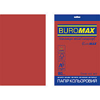 Бумага цветная Buromax Euromax А4, 80г/м2, INTENSIVE, красный, 20л. (BM.2721320E-05)