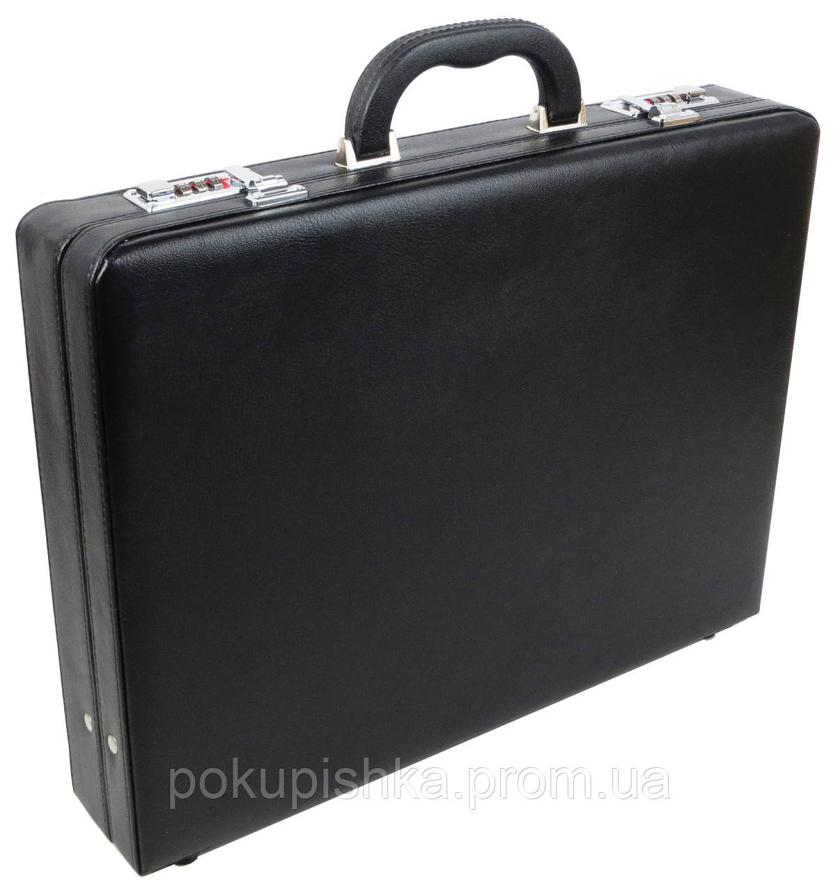 Мужской кейс, дипломат из эко кожи Portfolio черный 44х33х8 см (ID ...