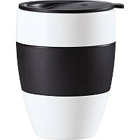 Герметична чашка Koziol AROMA TO GO, 400 мл, білий/чорний (3589479)