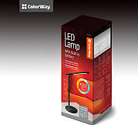 Настільна LED-лампа ColorWay з вбудованим акумулятором (CW-DL02B-B)