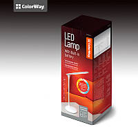 Настільна LED-лампа ColorWay з вбудованим акумулятором (CW-DL02B-W)