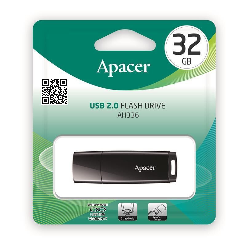 Флешнакопичувач USB 32 GB Apacer AH336 Black (AP32GAH336B-1)