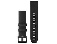Ремешок силиконовый GARMIN QuickFit® 22 Watch Bands, Black with Black Stainless Steel Hardware