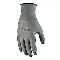 Перчатки DOLONI D-Oil трикотажные с нитриловым покрытием серые 10 размер (5102)