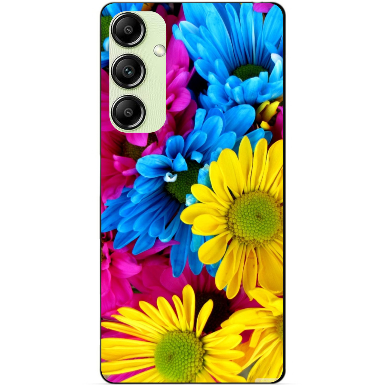 Силіконовий чохол бампер для Samsung A14 з малюнком Хризантеми квіти