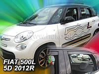 Дефлектори вікон / вітровики Fiat 500L 2012-> 5D (вставні, кт - 4шт) (Heko)