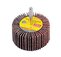 Насадка шліфувальна пелюсткова MASTERTOOL зерно 40 60х30 мм зі стрижнем 6 мм 08-2274