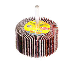 Насадка шліфувальна пелюсткова MASTERTOOL зерно 60 60х30 мм зі стрижнем 6 мм 08-2276