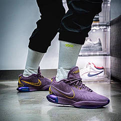 Eur36-46 Nike LeBron 21 'Violet Dust' Lakers Леброн 21 чоловічі жіночі баскетбольні кросівки