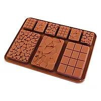 Форма силиконовая Шоколадки мини ассорти