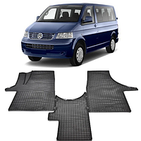 Автомобильные коврики Volkswagen T5 2003- / T6 2015- (1+1) либо (1+2) Комплект резиновых ковриков Т5 Подробне