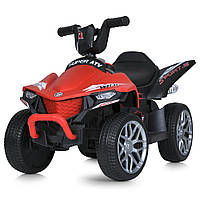 Квадроцикл детский M 5730EL-3 мягкие EVA колеса, кожаное сидение, 2 мотора, MP3, USB / красный