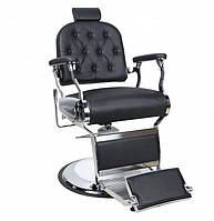 Кресло парикмахерское для barbershop Tiger lux Черное (Krasa Prof TM)