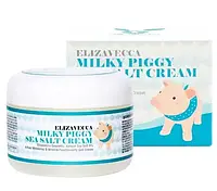 ELIZAVECCA Milky Piggy Sea Salt Cream Молочный крем со свиным коллагеном и морской солью 100мл