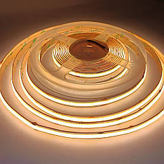 LED стрічка Eurolamp COB 480шт/м 10W/м IP20 24V 3000K LED/ROLL-5m/3000K(480)