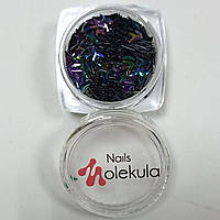 Декор для дизайна ногтей «Чешуя дракона» Nails Molekula 1,5 г № 07 Фиолетово-зелёный уголок