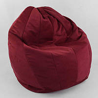 Гр Крісло-мішок "Груша" 207000412 "Homefort" пінополістеролова кулька, тканина велюр - колір бордо (1)