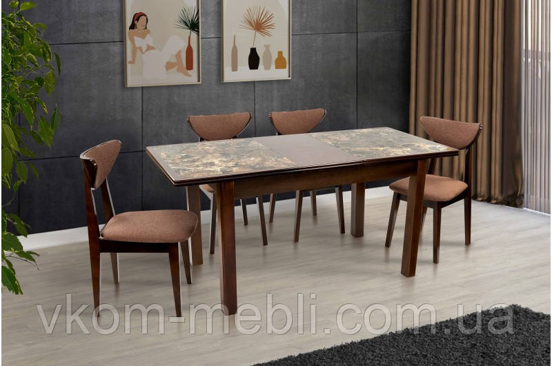 Стіл обідній розкладний керамік М 1220+380*740, фото 1