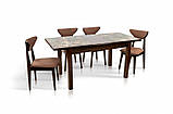 Стіл обідній розкладний керамік М 1220+380*740, фото 2