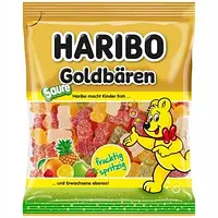 Желейні цукерки Золотий Ведмедик Кислий Фруктовий Мікс Haribo Goldbaren Saure Fruchtig Spritzig 175г Німеччина