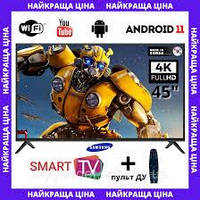 45 SAMSUNG 4K Телевізор SMART TV Самсунг Wi-Fi Андроїд 11 4543