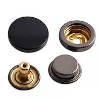 Кнопка №503 15мм Оксид нержавіюча низ 12,5мм (50шт.)