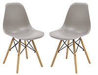 Кресло для кухни на ножках Bonro B-173 FULL KD коричневое (2 шт)