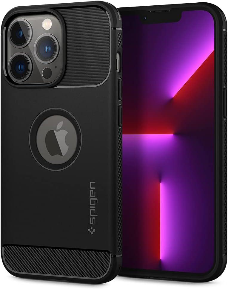 Чохол Spigen для iPhone 13 Pro - Rugged Armor, Matte Black (ACS03257)
