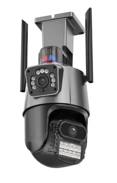 IP-камера відеоспостереження бездротова WiFi подвійна Smart P11 ICSEE 3MP+3MP вулична Jw