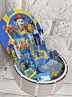 Сюрприз-бокс "Щенячий патруль" для хлопчика, Солодкий подарунок для юного рятувальника, Подарунок на свято