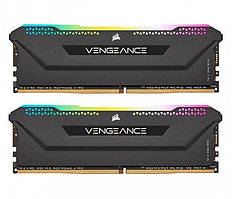 Модуль пам`ятi DDR4 2x16GB/3600 Corsair Vengeance RGB Pro SL Black (CMH32GX4M2D3600C18) Sava Family DS