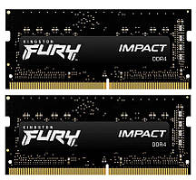 Модуль пам`ятi SO-DIMM 2x8GB/2666 DDR4 Kingston Fury Impact (KF426S15IBK2/16) Sava Family DS