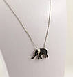 Срібне кольє з цирконієм "Слоненятко" КСЛ-цч, фото 5
