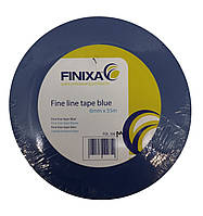 Контурный тонкий малярный скотч - Finixa Fine line tape 6мм.х55м. синий (FOL 306M)