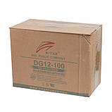 Аккумуляторна батарея Ritar 12 V 100 AH (DG12-100) GEL Сірий DS, фото 3