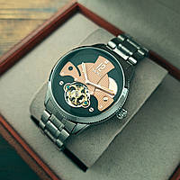 Мужские механические наручные часы с автоподзаводом Skmei 9205 SIRG