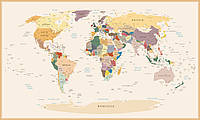 Картина политическая карта мира 49013