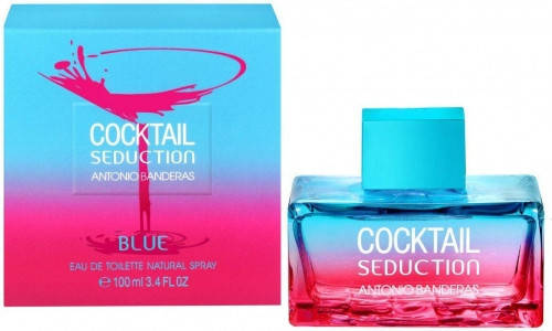 Antonio Banderas Cocktail Seduction Blue for Women туалетная вода 100 ml. (Кокейль Седакшн Блу Фор Вумен), фото 1