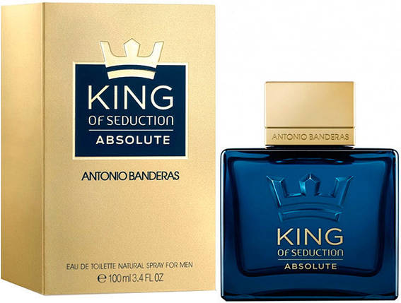 Antonio Banderas King of Seduction Absolute туалетна вода 100 ml. (Антоніо Бандерас Кінг оф Седакшн Абсолют), фото 1