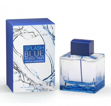 Antonio Banderas Splash Blue Seduction for Men туалетна вода 100 ml. (Антоніо Бандерас Сплеш Блу Седакшн), фото 1