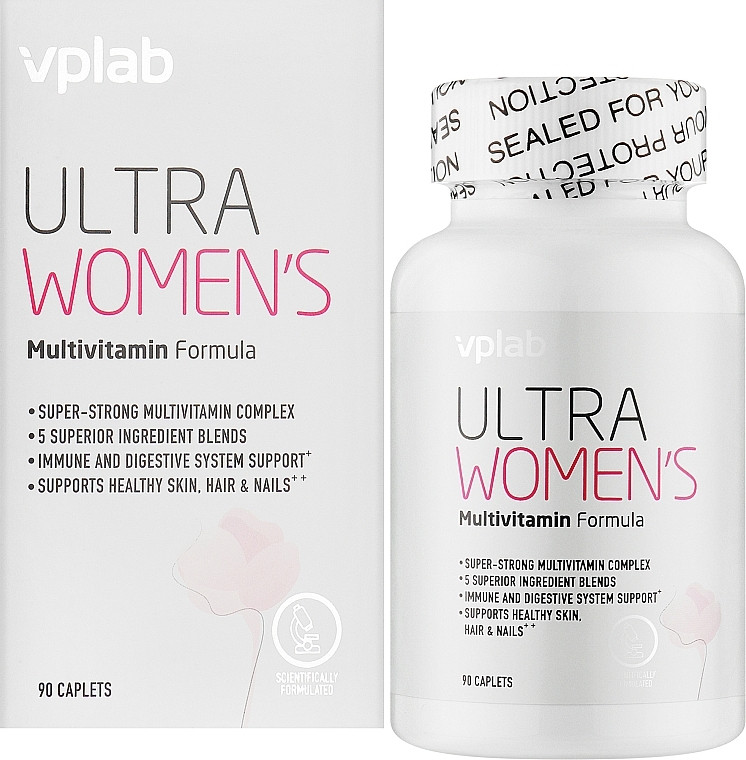 Комплекс вітамін для жінок VP laboratory - Ultra Women Multivitamin (90 caplets)