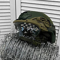 Очки маска военные на шлем Vulpo флип Койот Очки тактические противоударные Военные очки