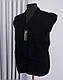 Мохерова жилетка чорного кольору на гудзиках  з 52 по 62, фото 2