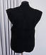 Мохерова жилетка чорного кольору на гудзиках  з 52 по 62, фото 3