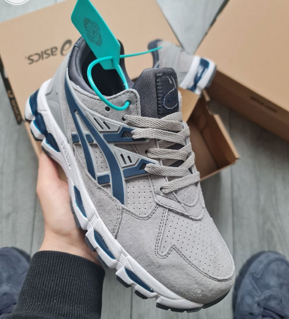 Чоловічі кросівки Asics Gel Kayano Trainer 21 Light Grey весна осінь літо демісезонний (сірі). Живе фото, фото 1