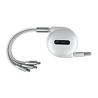 Зарядное устройство 3 в 1 Apple + Apple + Micro USB Белый