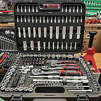 Набір інструментів на 171 од. INTERTOOL ET-8171 серія STORM Cr-V на три тріскачки 1/2 3/8 1/4