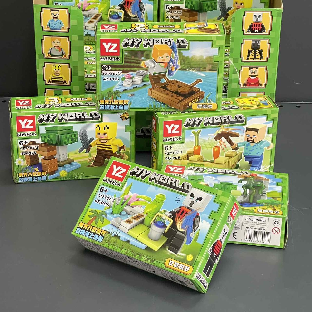 Іграшка дитяча, конструктор "Майнкрафт", мікс, Игрушка "My World"