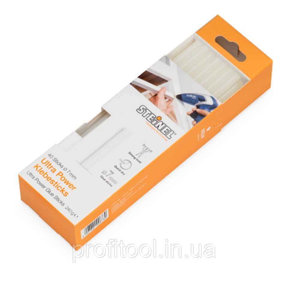 Стрижні термоклейові STEINEL - Ultra Power 7 мм 240 г (40 шт) (006730), фото 1