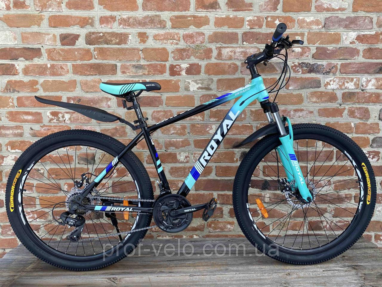 Велосипед Royal 27.5-18" Drive чорно-бірюзовий 2024